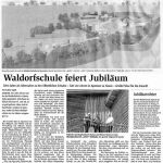 Waldorfschule feiert Jubiläum