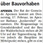 Rat entscheidet über Bauvorhaben