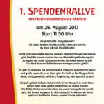 Spendenrallye und Flohmarkt am 26.08.2017