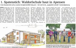 1. Spatenstich: Waldorfschule baut in Apensen