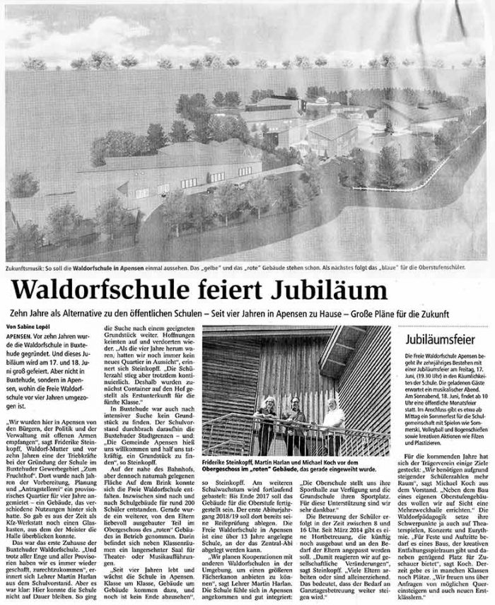 Waldorfschule feiert Jubiläum